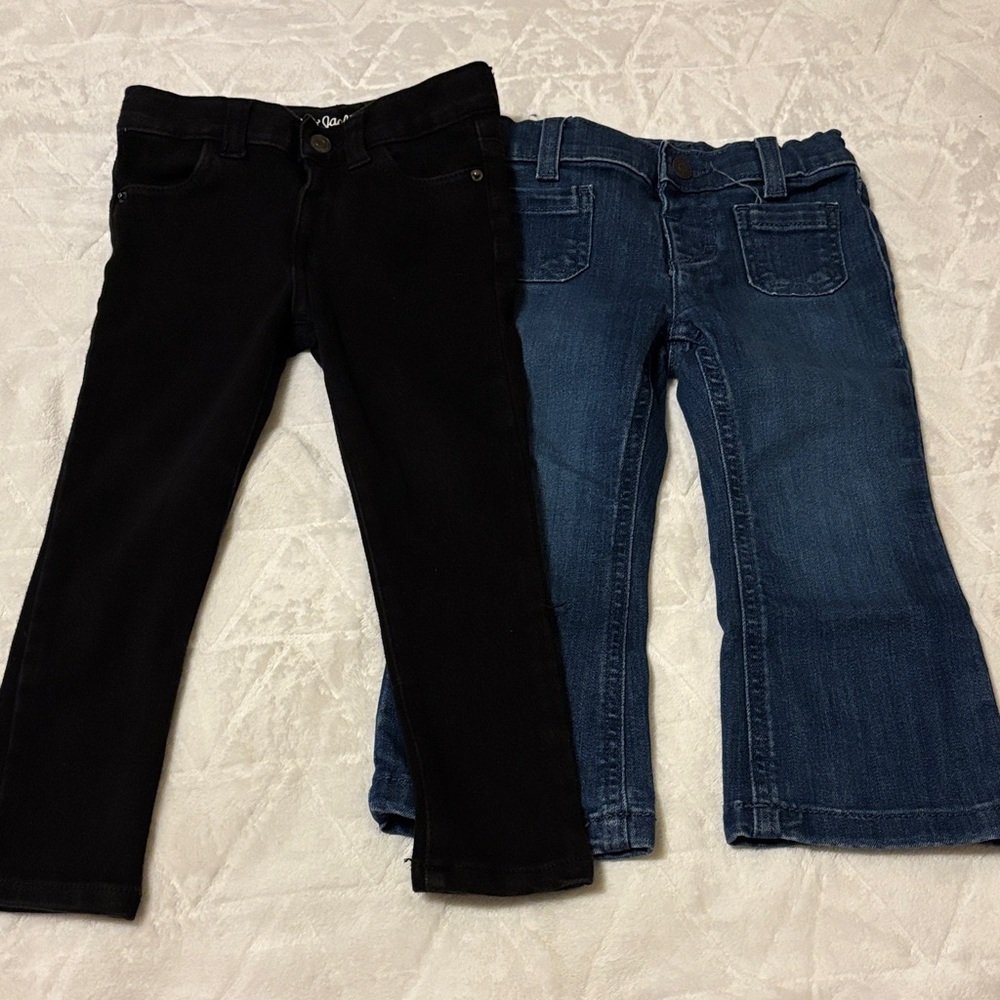 Cat & Jack Kids' Black and Blue Jeans Set
